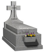 Lápida modelo MF 6. Mármoles Feymar
