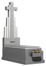 Lápida modelo MF 22. Mármoles Feymar